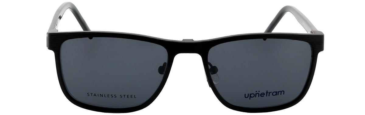 UP6866-C1-Metal Alloy Clipon-Midnight Black - glassesbyahana.com
