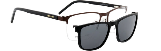 UP6866-C2-Metal Alloy Clipon-Gunmetal - glassesbyahana.com