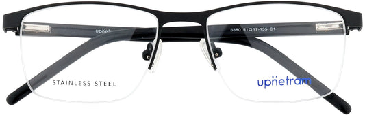 UP6880-C1-Metal Alloy-Midnight Black - glassesbyahana.com