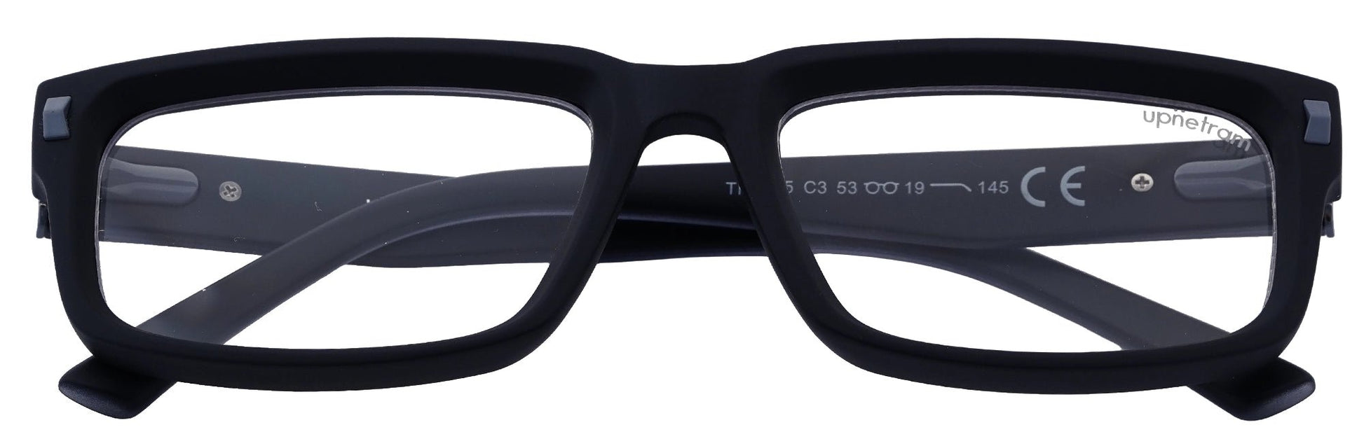 UP6935-C3-Handmade Mix Material-Midnight Black - glassesbyahana.com
