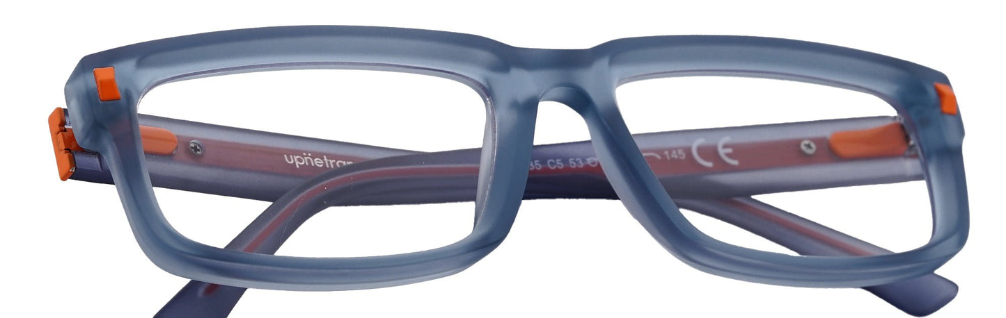 UP6935-C5-Handmade Mix Material-Translucent Blue - glassesbyahana.com