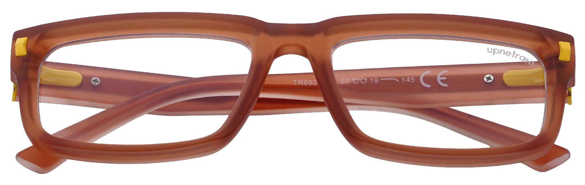 UP6935-C6-Handmade Mix Material-Amber - glassesbyahana.com