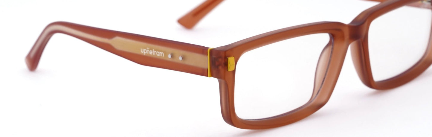 UP6935-C6-Handmade Mix Material-Amber - glassesbyahana.com