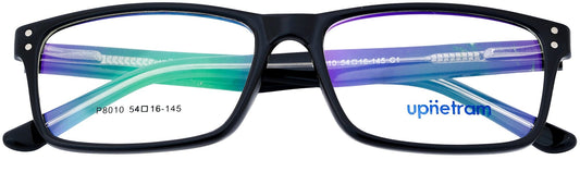 UP8010-C1-Handmade Mix Material-Midnight Black - glassesbyahana.com