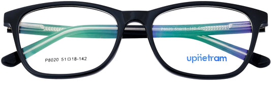 UP8020-C1-Handmade Mix Material-Midnight Black - glassesbyahana.com
