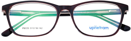 UP8020-C4-Handmade Mix Material-Havana Brown - glassesbyahana.com