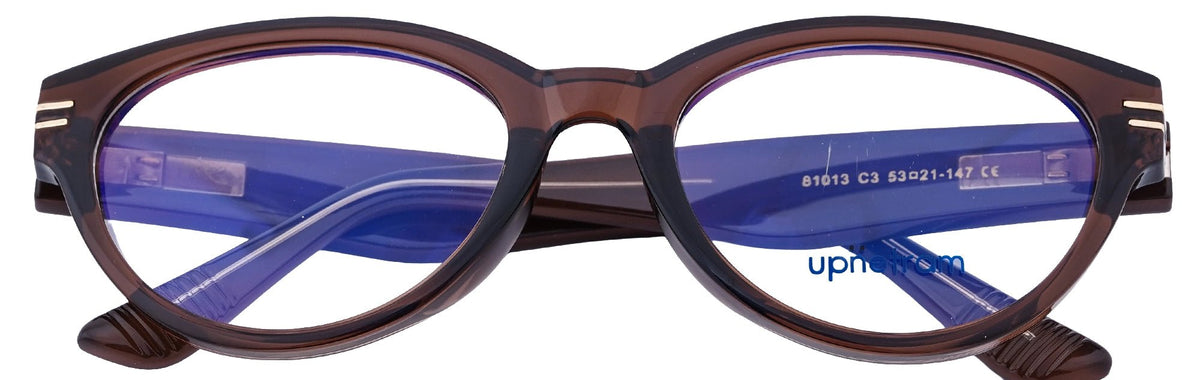 UP81013-C3-Handmade Mix Material-Havana Brown - glassesbyahana.com