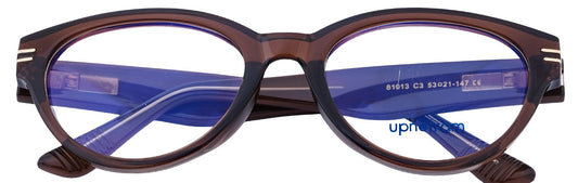 UP81013-C3-Handmade Mix Material-Havana Brown - glassesbyahana.com