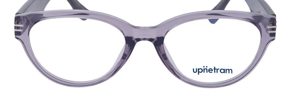 UP81013-C6-Handmade Mix Material-Smokey Grey - glassesbyahana.com