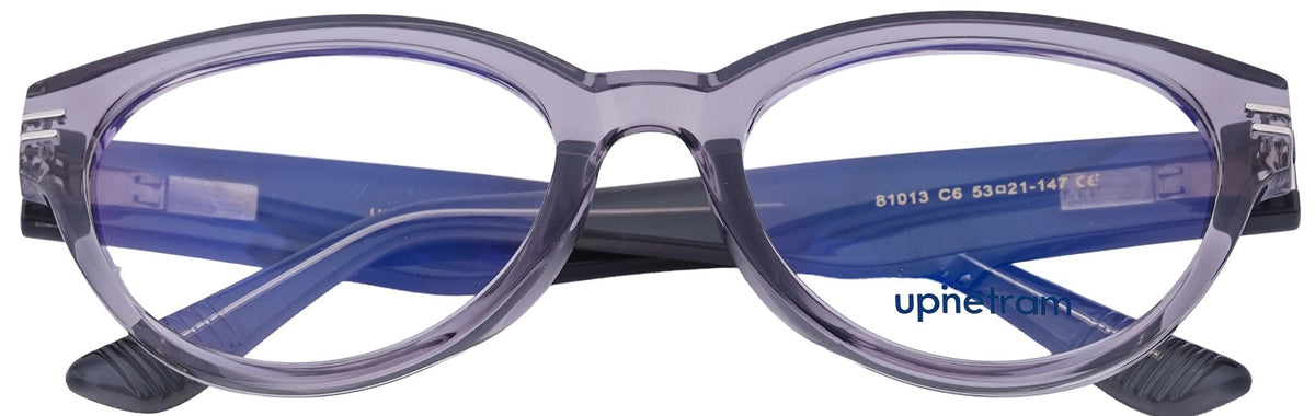 UP81013-C6-Handmade Mix Material-Smokey Grey - glassesbyahana.com
