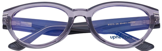 UP81013-C6-Handmade Mix Material-Smokey Grey - glassesbyahana.com