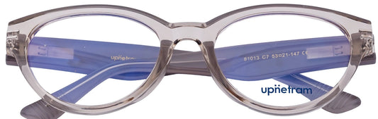 UP81013-C7-Handmade Mix Material-Crystal Brown - glassesbyahana.com