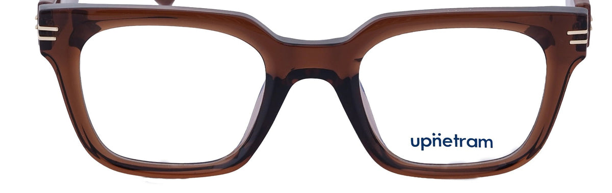 UP81014-C3-Handmade Mix Material-Havana Brown - glassesbyahana.com