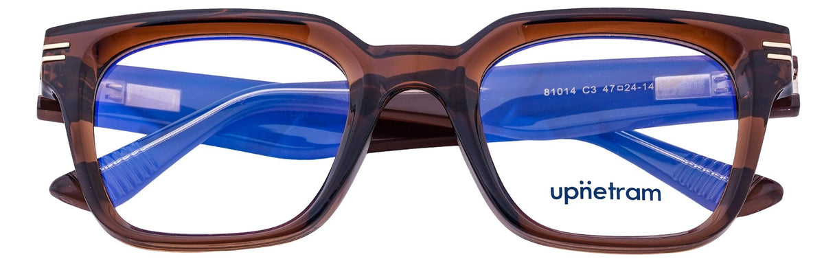 UP81014-C3-Handmade Mix Material-Havana Brown - glassesbyahana.com