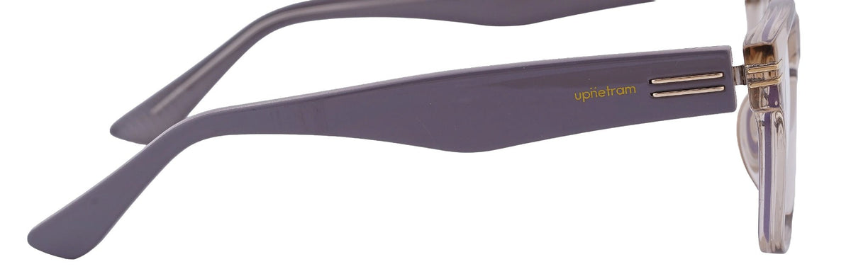 UP81014-C4-Handmade Mix Material-Translucent Grey - glassesbyahana.com