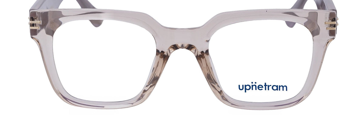UP81014-C4-Handmade Mix Material-Translucent Grey - glassesbyahana.com