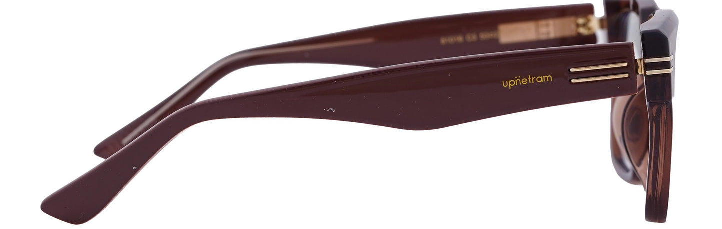 UP81016-C3-Handmade Mix Material-Havana Brown - glassesbyahana.com
