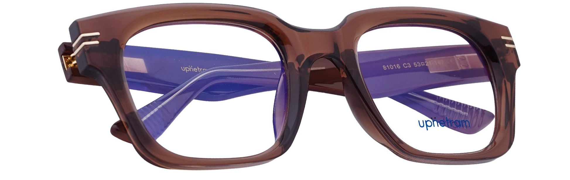 UP81016-C3-Handmade Mix Material-Havana Brown - glassesbyahana.com