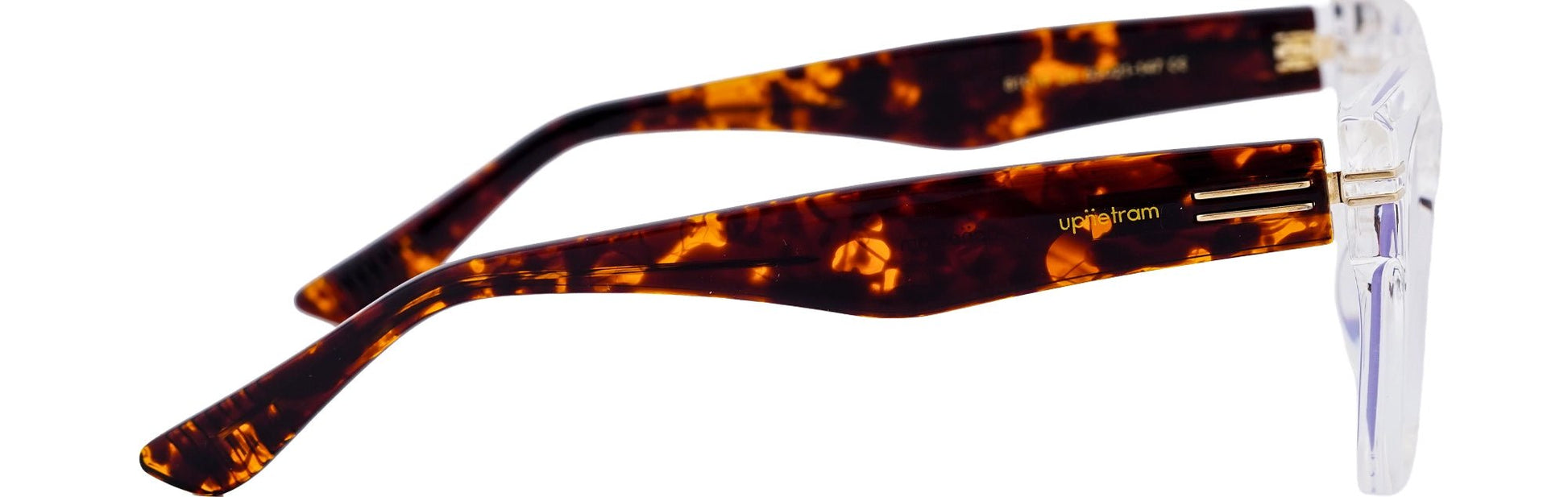 UP81016-C4-Handmade Mix Material-Crystal Clear - glassesbyahana.com
