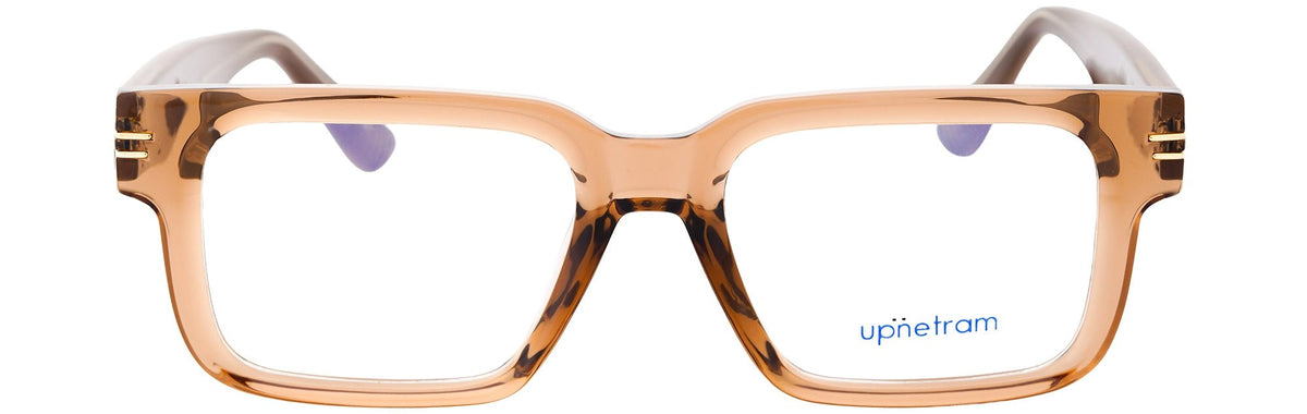 UP81017-C4-Handmade Mix Material-Crystal Honey Brown - glassesbyahana.com