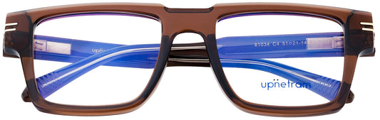UP81034-C4-Handmade Mix Material-Havana Brown - glassesbyahana.com