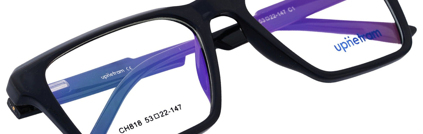 UP818-C1-Handmade Bio Acetate-Coal Slate - glassesbyahana.com