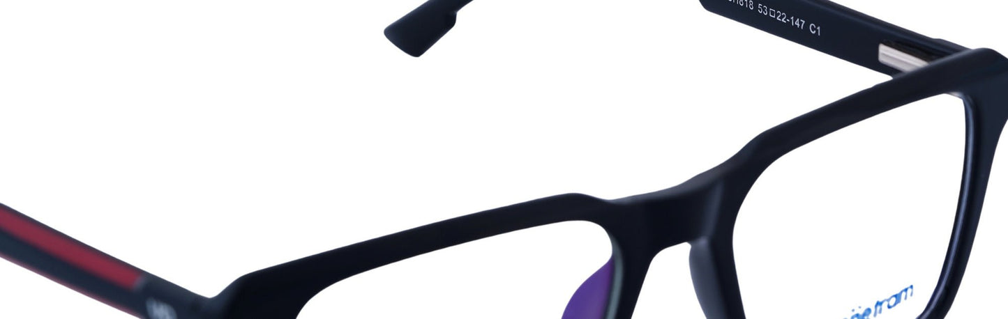 UP818-C1-Handmade Bio Acetate-Coal Slate - glassesbyahana.com