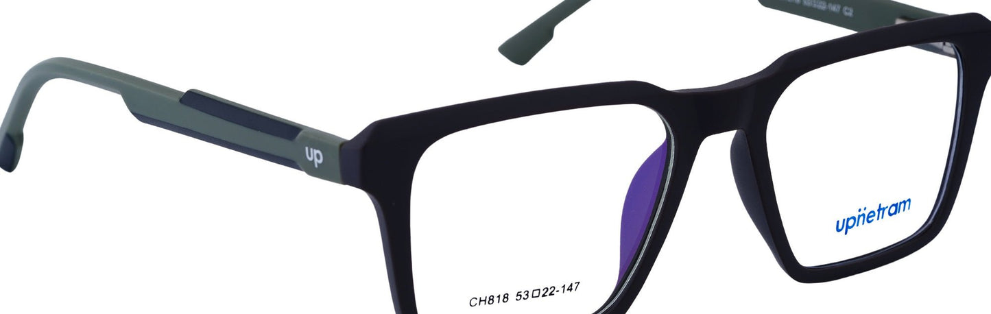 UP818-C2-Handmade Bio Acetate-Shadow Graphite - glassesbyahana.com