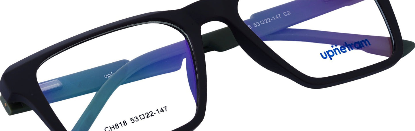 UP818-C2-Handmade Bio Acetate-Shadow Graphite - glassesbyahana.com