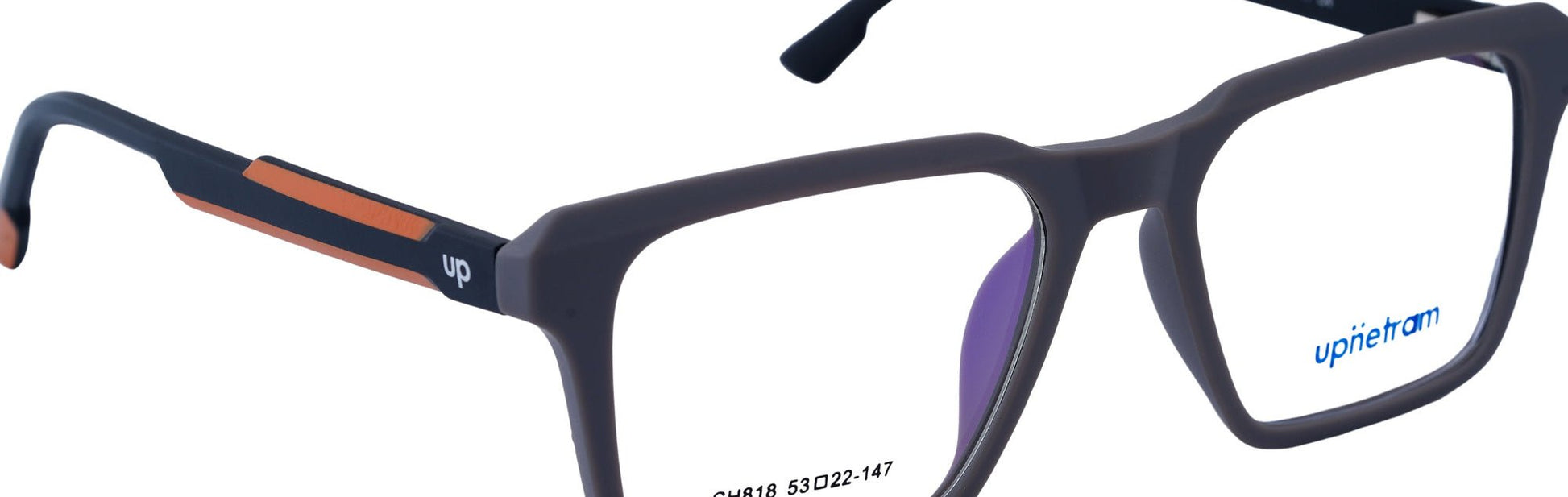 UP818-C4-Handmade Bio Acetate-Graphite Storm - glassesbyahana.com