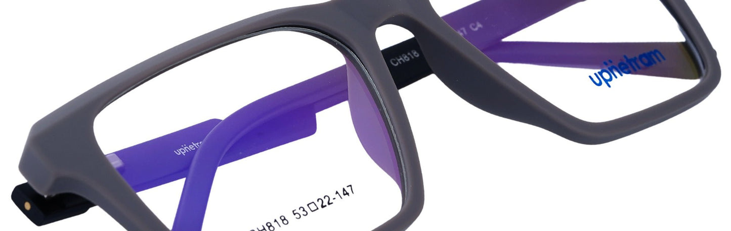 UP818-C4-Handmade Bio Acetate-Graphite Storm - glassesbyahana.com