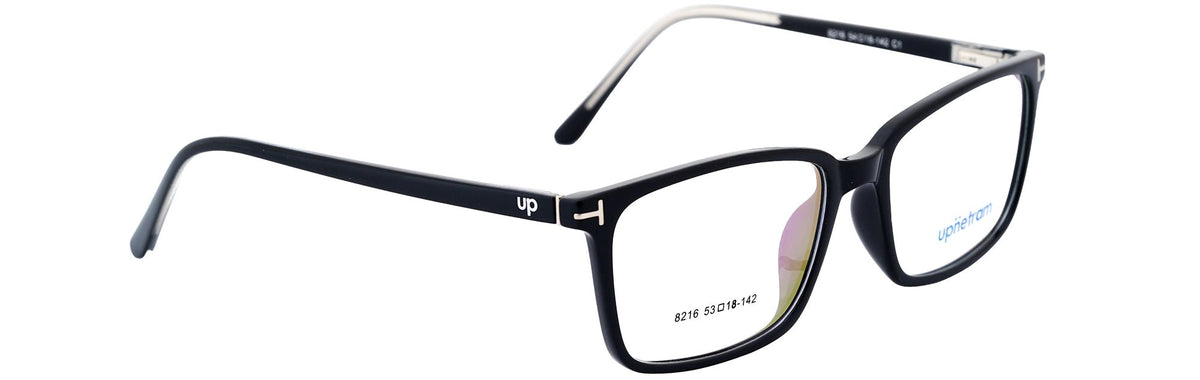 UP8216-C1-Handmade Mix Material-Midnight Black - glassesbyahana.com