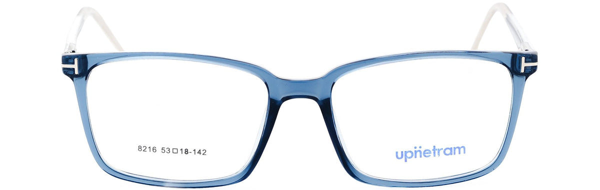 UP8216-C3-Handmade Mix Material-Blue - glassesbyahana.com