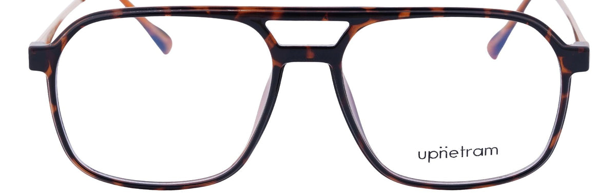 UP83092-C3-Handmade Mix Material-Printed Brown - glassesbyahana.com