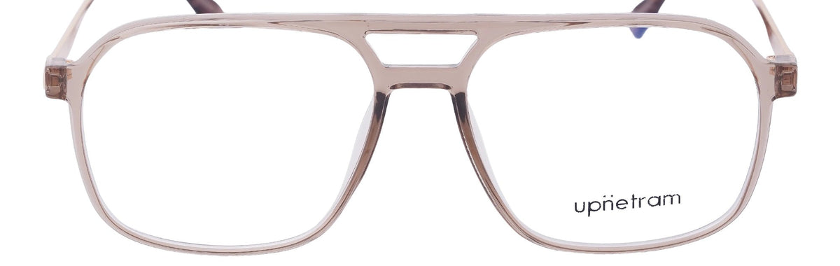 UP83092-C4-Handmade Mix Material-Translucent Brown - glassesbyahana.com