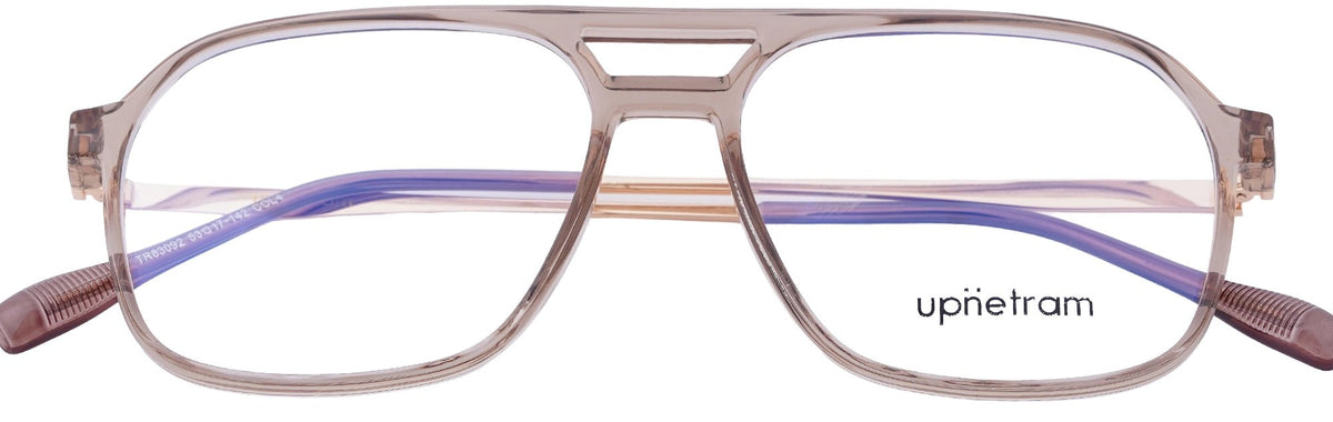 UP83092-C4-Handmade Mix Material-Translucent Brown - glassesbyahana.com