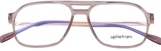 UP83092-C4-Handmade Mix Material-Translucent Brown - glassesbyahana.com