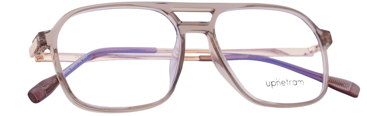 UP83092-C4-Handmade Mix Material-Translucent Brown - glassesbyahana.com