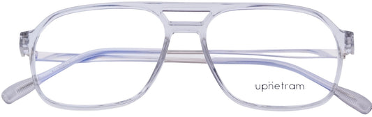 UP83092-C8-Handmade Mix Material-Translucent Grey - glassesbyahana.com