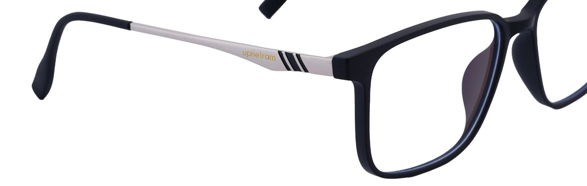 UP83096-C2-Handmade Mix Material-Black Silver - glassesbyahana.com