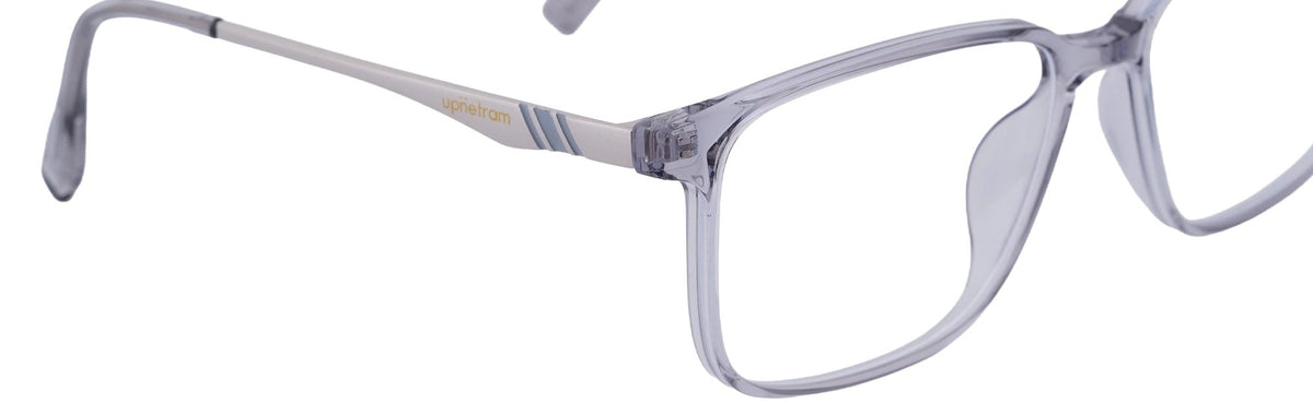 UP83096-C8-Handmade Mix Material-Translucent Grey - glassesbyahana.com