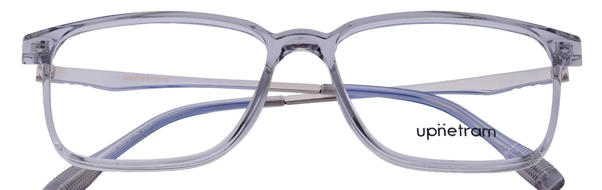 UP83096-C8-Handmade Mix Material-Translucent Grey - glassesbyahana.com