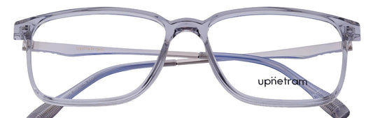 UP83096-C8-Handmade Mix Material-Translucent Grey - glassesbyahana.com
