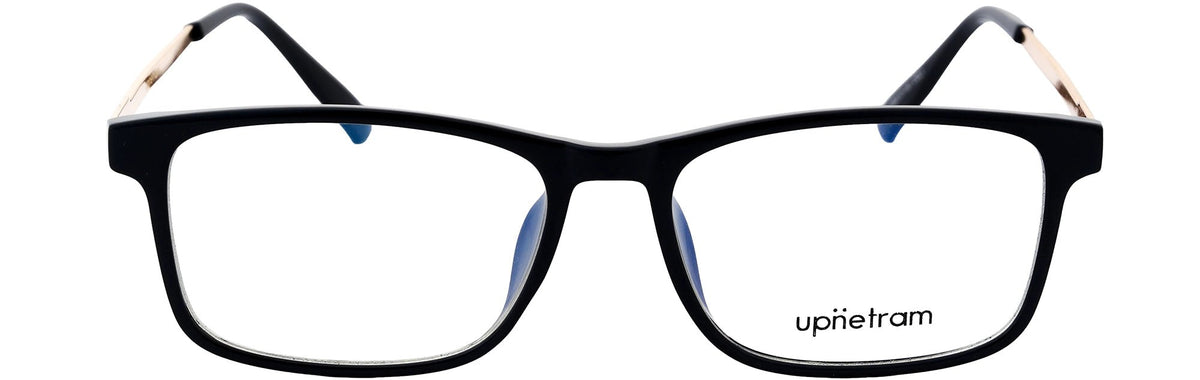 UP83100-C1-Handmade Mix Material-Midnight Black - glassesbyahana.com