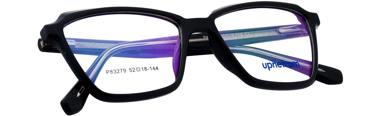 UP83279-C1-Handmade Mix Material-Midnight Black - glassesbyahana.com