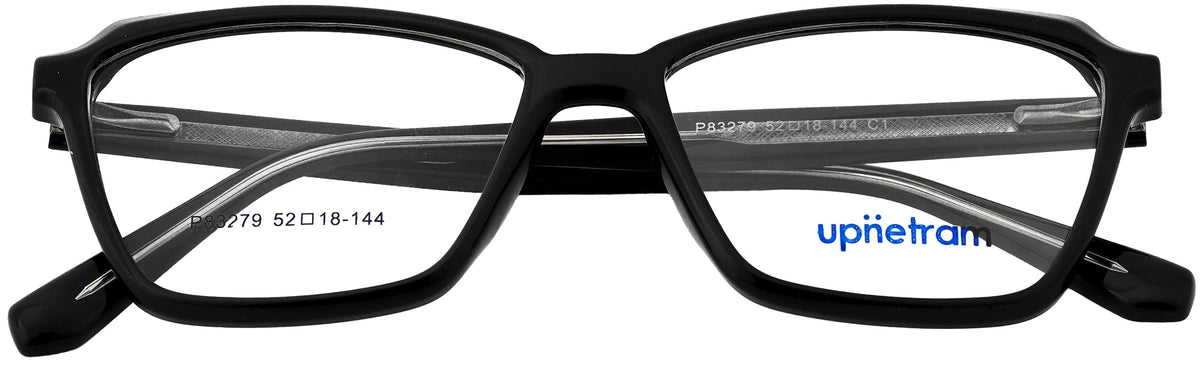 UP83279-C1-Handmade Mix Material-Midnight Black - glassesbyahana.com