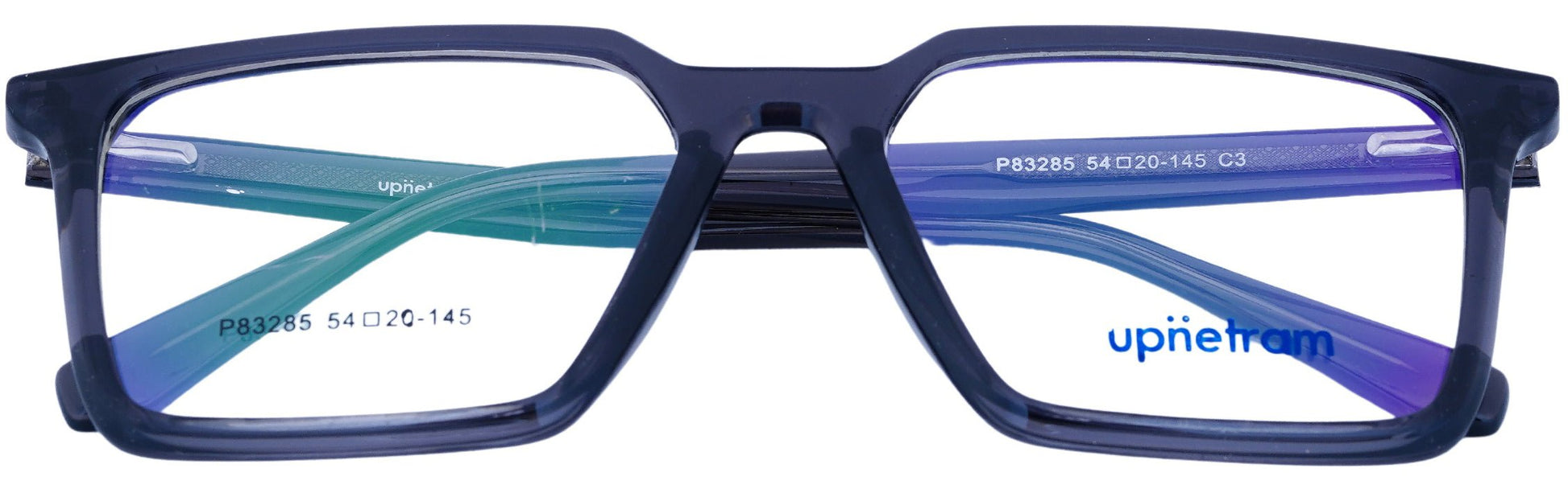 UP83285-C3-Handmade Bio Acetate-Indigo Steel - glassesbyahana.com