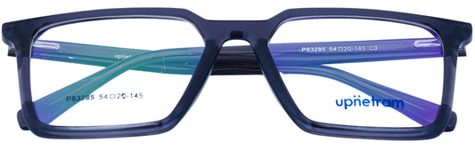 UP83285-C3-Handmade Bio Acetate-Indigo Steel - glassesbyahana.com