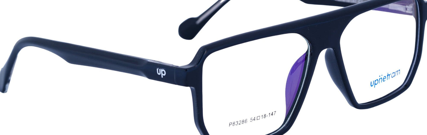 UP83286-C1-Handmade Bio Acetate-Midnight Alloy - glassesbyahana.com