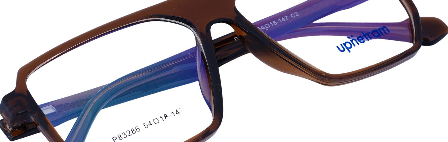 UP83286-C2-Handmade Bio Acetate-Cocoa Amber - glassesbyahana.com